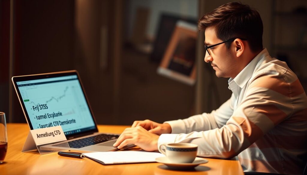 Anmeldung CFD Demokonto