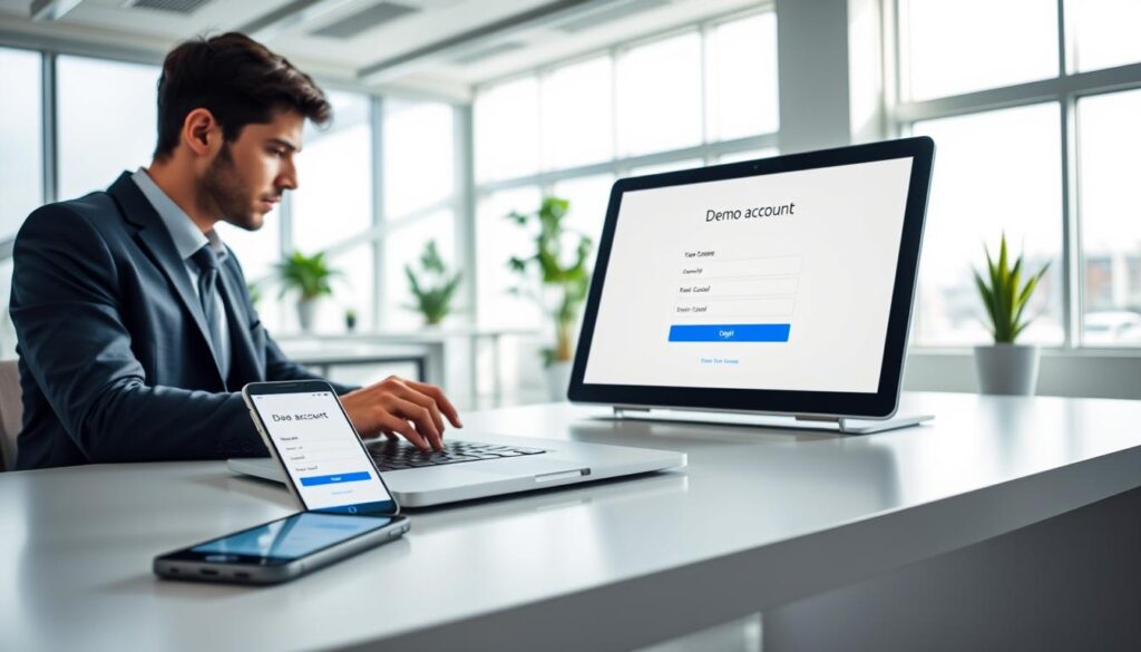 Anmeldung Demokonto
