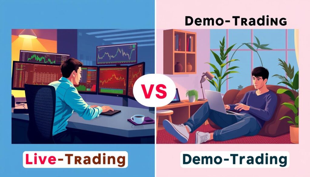 Live-Trading vs. Demo-Trading